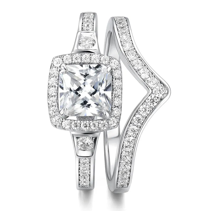 EternalWish™ 925 Silver Bridal Rings Set - SplendidShine™