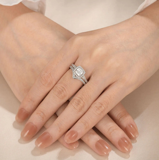 EternalWish™ 925 Silver Bridal Rings Set - SplendidShine™