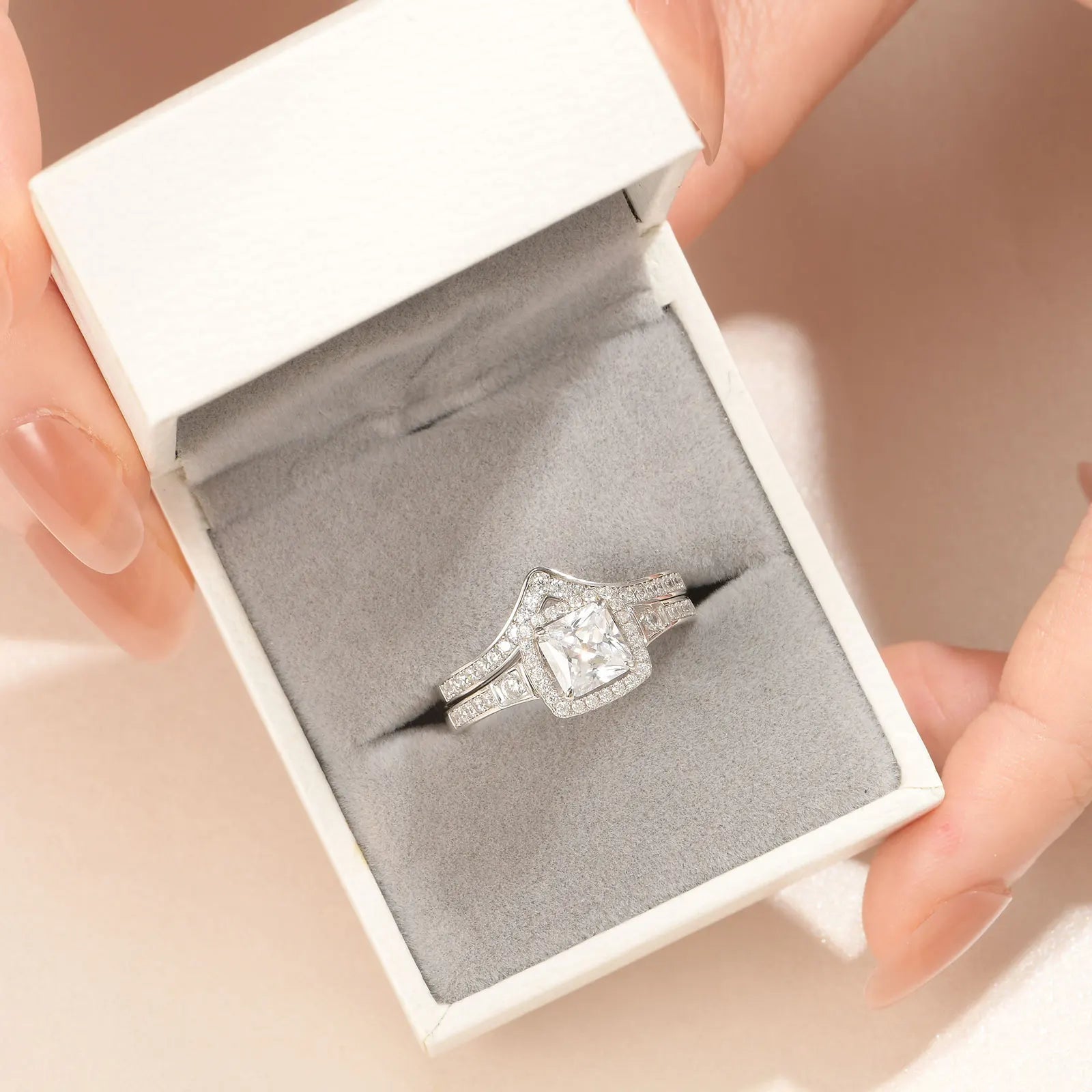 EternalWish™ 925 Silver Bridal Rings Set - SplendidShine™